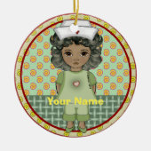 Décoration En Céramique Petite fille noire (Devant)