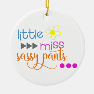 Décoration En Céramique Petite Miss Sassy Pants