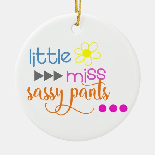 Décoration En Céramique Petite Miss Sassy Pants (Devant)