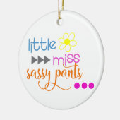 Décoration En Céramique Petite Miss Sassy Pants (Gauche)