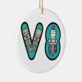 Décoration En Céramique Pétrolhead V8 Voiture passionné (Droite)