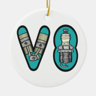 Décoration En Céramique Pétrolhead V8 Voiture passionné