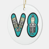 Décoration En Céramique Pétrolhead V8 Voiture passionné (Gauche)