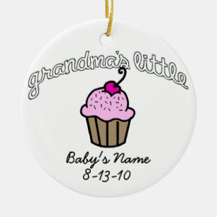 Décoration En Céramique Peu de petit gâteau de la grand-maman - rose -
