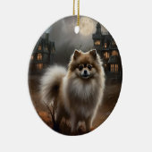 Décoration En Céramique Peur d'Halloween de Poméranie (Droite)