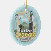 Décoration En Céramique Phare de Géorgie (Droite)