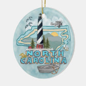 Décoration En Céramique Phare de la Caroline du Nord (Gauche)