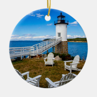 Décoration En Céramique Phare de l'Isle au Haut, Maine