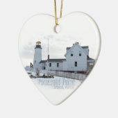 Décoration En Céramique Phare de point de Pemaquid (Gauche)