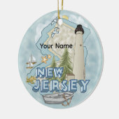 Décoration En Céramique Phare du New Jersey (Gauche)