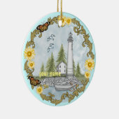 Décoration En Céramique Phare Floral Alabama (Droite)