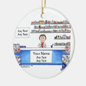 Décoration En Céramique Pharmacien - femelle (Gauche)