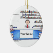 Décoration En Céramique Pharmacienne - Femme (Droite)