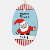 Décoration En Céramique Pharmaciste Noël Collectif (Gauche)