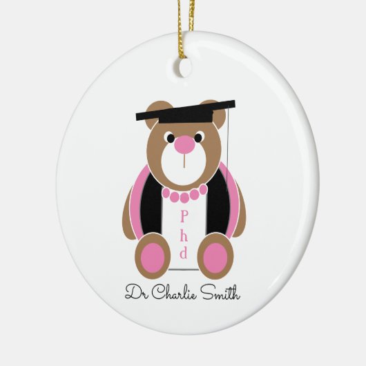 Décoration En Céramique Phd félicitations (Gauche)