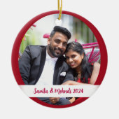 Décoration En Céramique Photo Arbre de Noël (Devant)