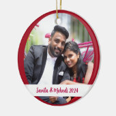 Décoration En Céramique Photo Arbre de Noël (Gauche)