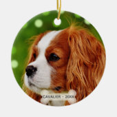 Décoration En Céramique Photo Cavalier King Charles Spaniel Chien (Devant)