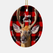 Décoration En Céramique Photo cerf - Plaid classique rouge et noir (Droite)