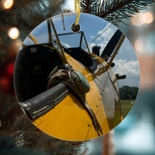 Décoration En Céramique Photo d'avion d'aviation Noël Cer personnalisé
