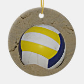 DÉCORATION EN CÉRAMIQUE PHOTO DE BEACH VOLLEYBALL (Devant)