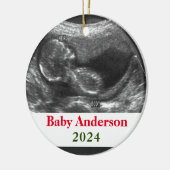 Décoration En Céramique Photo de bébé Ultrasound (Gauche)
