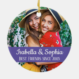 Décoration En Céramique Photo de BFF moderne Meilleures amies pour toujour