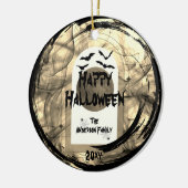 Décoration En Céramique Photo de famille Keepsaké Éffrayant Happy Hallowee (Gauche)