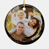 Décoration En Céramique Photo de famille Keepsaké Éffrayant Happy Hallowee (Dos)