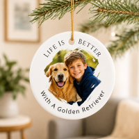 Photo de Golden Retriever La vie est meilleure