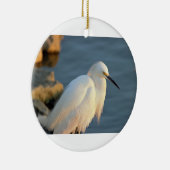 Décoration En Céramique Photo de l'Aigette neigeuse (Droite)