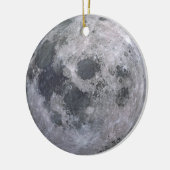 Décoration En Céramique Photo de lune grise (Gauche)