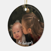 Décoration En Céramique Photo de Noël (Gauche)