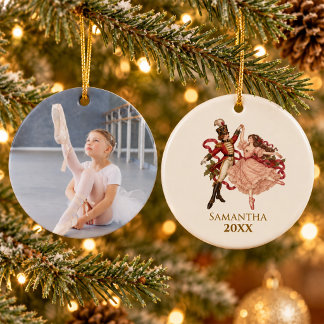 Décoration En Céramique Photo de Noël élégant vintage de ballet Casse-Nois
