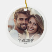 Décoration En Céramique Photo de Noël engagé Personnalisé (Devant)