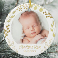 Photo de Noël personnalisée pour bébé Keepsaké