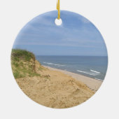 Décoration En Céramique Photo de plage d'océan (Dos)