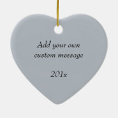 Décoration En Céramique Photo du 25e anniversaire du Mariage (Dos)