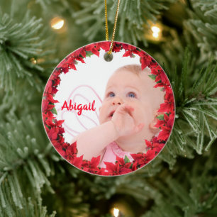 Décoration En Céramique Photo enfant / bébé Noël