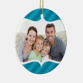 Décoration En Céramique PHOTO FAMILIALE HANOUKKA ORNAMENT bold rayure bril (Droite)