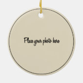 Décoration En Céramique Photo First Christmas As Mr & Mrs Newlyweds Round (Dos)