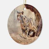 Décoration En Céramique photo léopard nuageux nature (Gauche)