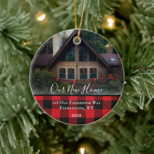 Décoration En Céramique Photo Maison personnalisée Premier Noël Nouveau No