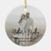 Décoration En Céramique Photo minimaliste de Noël moderne (Devant)