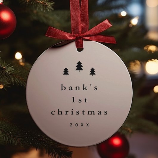 Décoration En Céramique Photo moderne Simple bébé First Christmas Tree