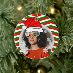 Décoration En Céramique Photo Père Noël casquette