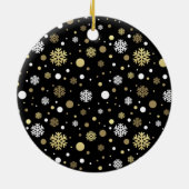 Décoration En Céramique Photo personnalisé de chiot mignon sur flocons de (Dos)