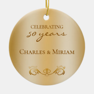 Décoration En Céramique Photo personnalisée Cadeau du 50e anniversaire du