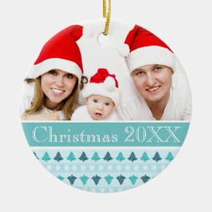 Décoration En Céramique Photo personnalisée du Motif d'hiver