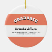 Décoration En Céramique Photo personnalisée Elegant Keepsaké (Dos)